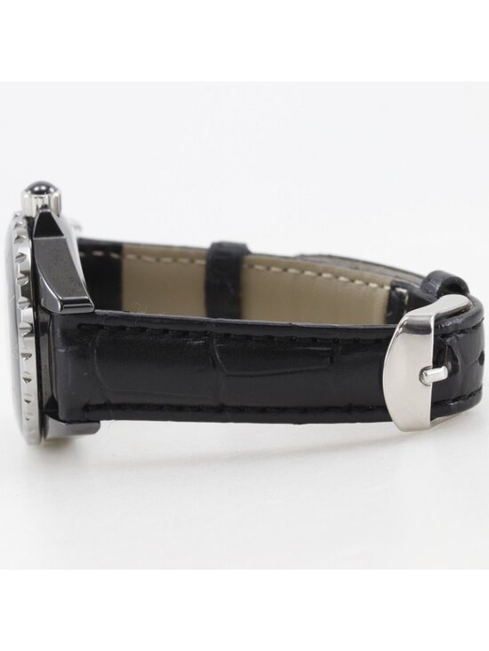 Chanel 33 Ceramic Leather Quartz Analog Display Black Dial Watch main image 15
